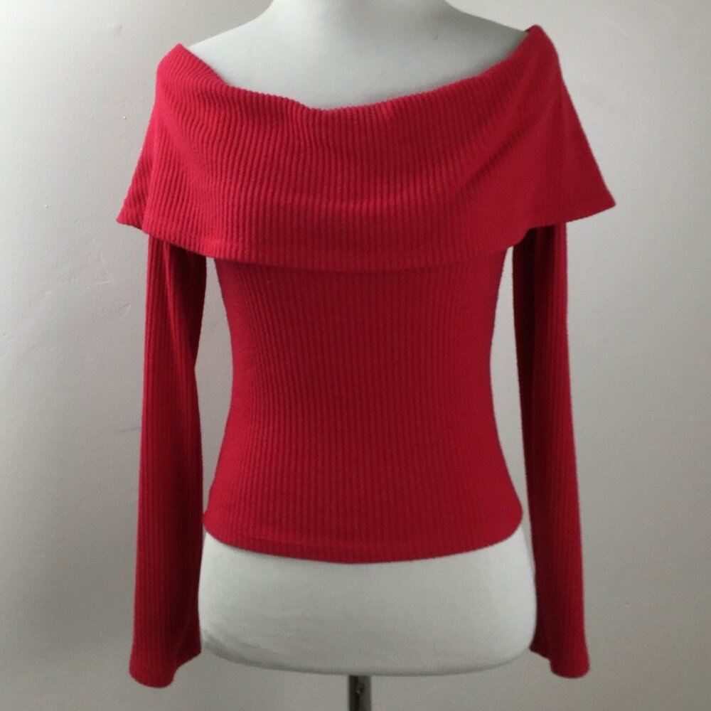 Urban Outfitters Silence + Noise Red Ribbed Top s